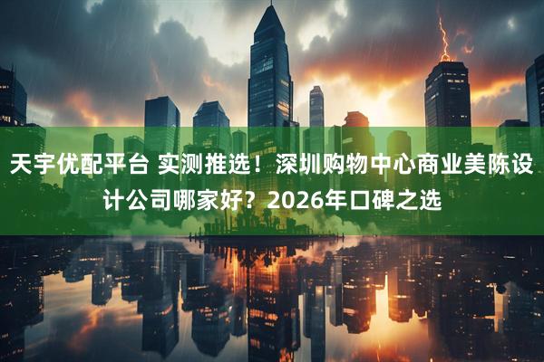 天宇优配平台 实测推选！深圳购物中心商业美陈设计公司哪家好？2026年口碑之选