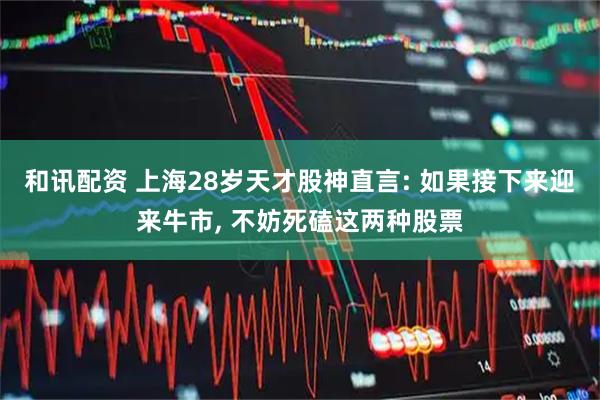 和讯配资 上海28岁天才股神直言: 如果接下来迎来牛市, 不妨死磕这两种股票